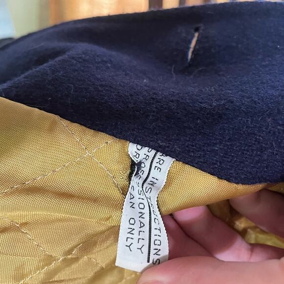 60s naval peacoat in blue - Picture 6 of 7